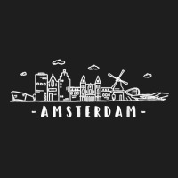 Amsterdam Skyline Vintage Netherlands Holland Dutch Souvenir T Shirt Classic T-shirt | Artistshot