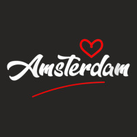 Womens Amsterdam Love V Neck T Shirt Ladies Fitted T-shirt | Artistshot