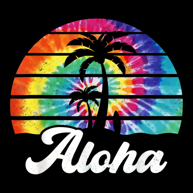 Aloha Hawaii Island Palm Beach Surfboard Surf Tie Dye T Shirt Kids Cap by cm-arts | Artistshot