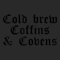 Halloween Shirt Cold Brew, Coffins & Covens T Shirt Printed Hat | Artistshot