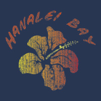 Hanalei Bay Kaua'i Island Hawaiian Beach Vintage Retro Surf T Shirt Ladies Denim Jacket | Artistshot