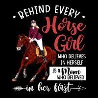 Behind Every Horse Girl Who Belives In Herself Is A Mom Fleece Short | Artistshot