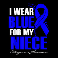 I Wear Blue For My Niece Osteogenesis Awareness Feather T Shirt Youth Zipper Hoodie | Artistshot