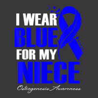 I Wear Blue For My Niece Osteogenesis Awareness Feather T Shirt Ladies Curvy T-shirt | Artistshot