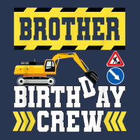 Construction Themed Birthday Shirt Kid Birthday Crew Brother Men Denim Jacket | Artistshot