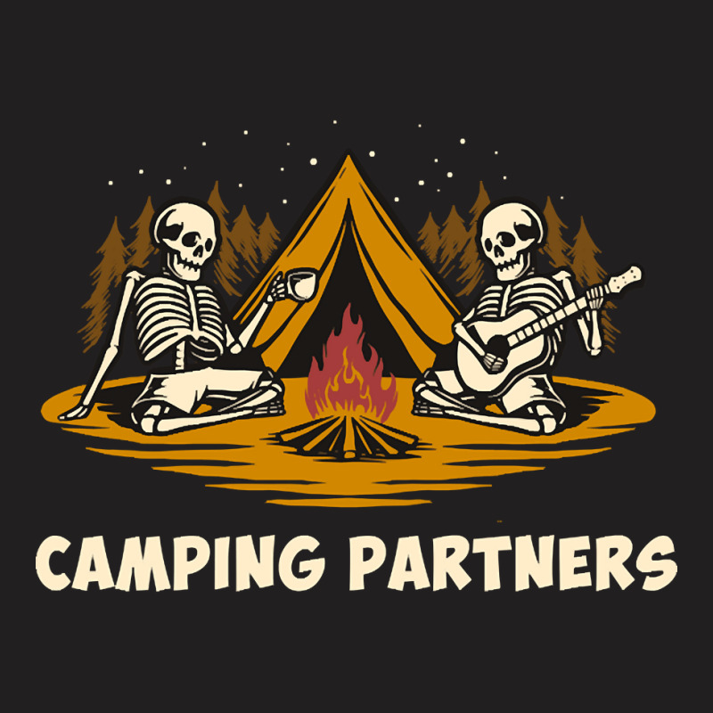 Camping Partners Skull, Camping Partners Skull Art, Camping Partners S T-shirt | Artistshot