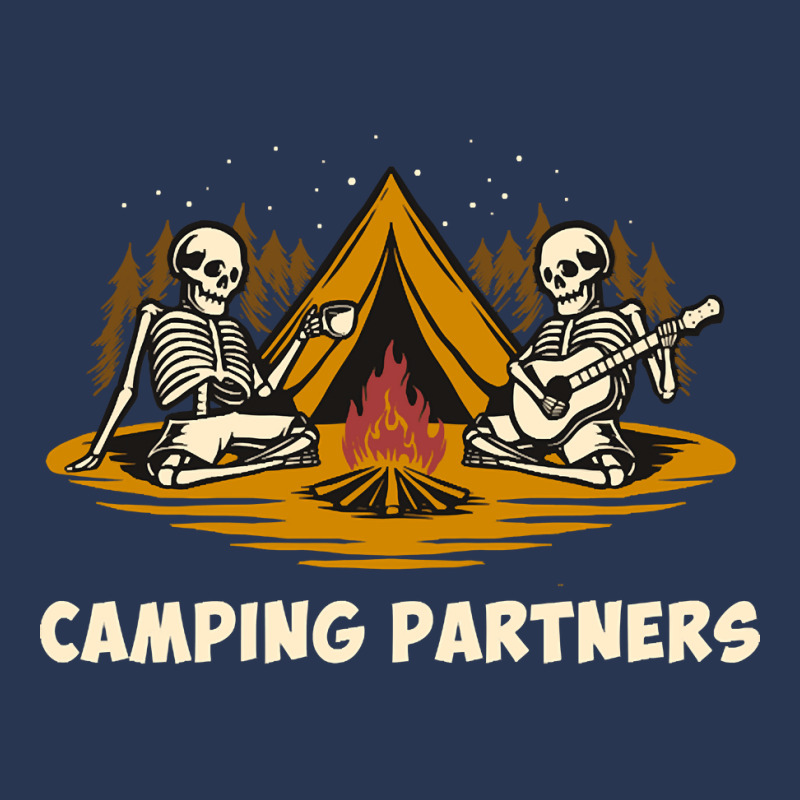 Camping Partners Skull, Camping Partners Skull Art, Camping Partners S Men Denim Jacket | Artistshot