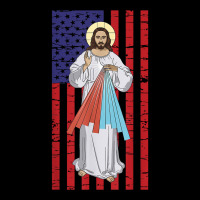 Divine Mercy Jesus Usa American Flag Catholic T Shirt Baby Tee | Artistshot