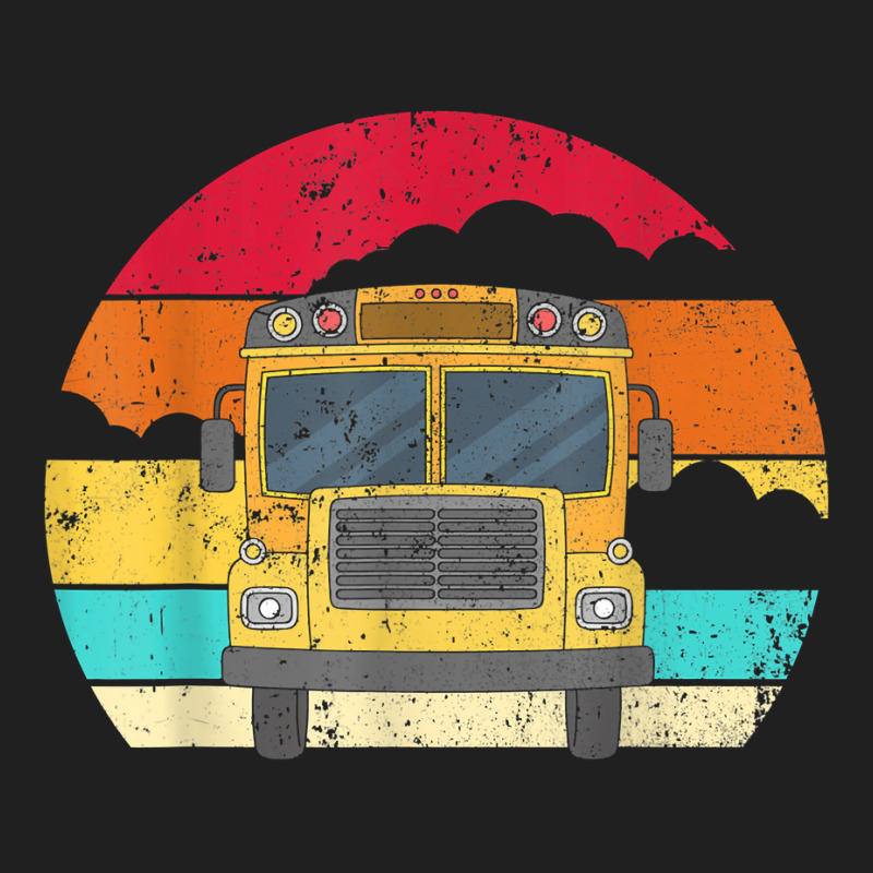 Retro Yellow School Bus For School Bus Driver And Busman Drawstring Bags by ShannonFrancis | Artistshot