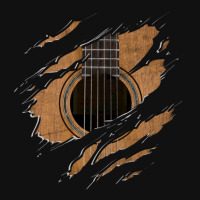 Rip Guitar (version 1) Metal Print Square | Artistshot