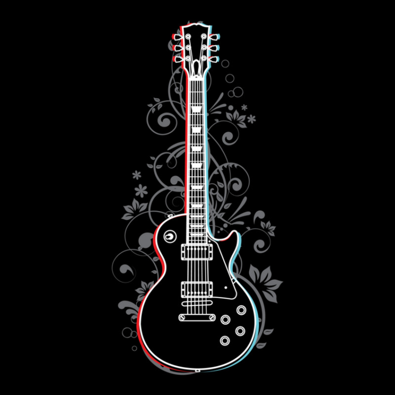 Lp Style Electric Guitar 3d Outline Flowering Vines Adjustable Cap | Artistshot