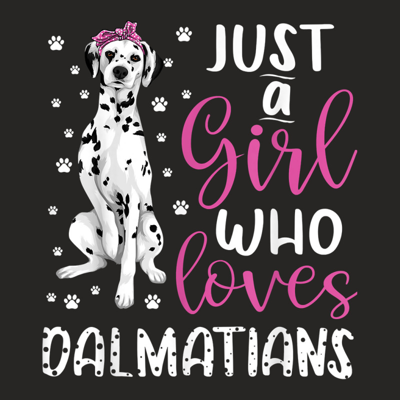 Dalmatian Just A Girl Who Loves Dalmatians Dogs Lover Gift Ladies Fitted T-Shirt by JonathonBarringer | Artistshot