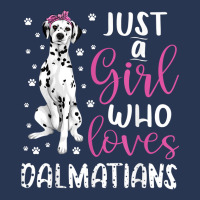 Dalmatian Just A Girl Who Loves Dalmatians Dogs Lover Gift Ladies Denim Jacket | Artistshot