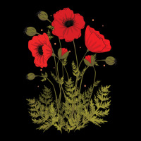 Red Poppies Vector Art Pocket T-shirt | Artistshot