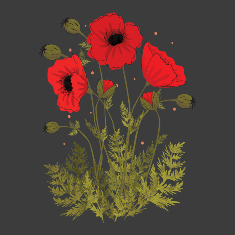 Red Poppies Vector Art Men's Polo Shirt | Artistshot