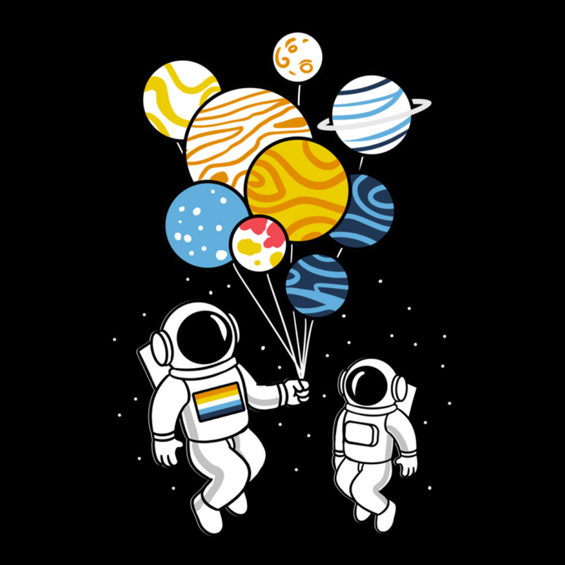 Astronaut Holding Aroace Balloons Pocket T-shirt | Artistshot