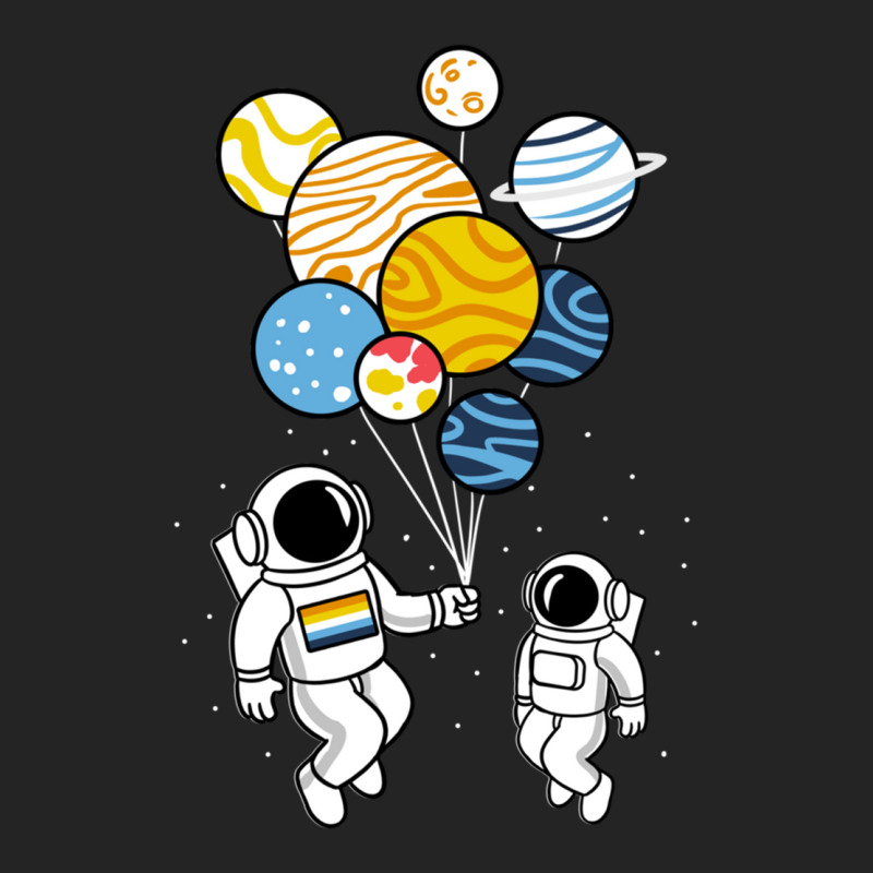 Astronaut Holding Aroace Balloons 3/4 Sleeve Shirt | Artistshot