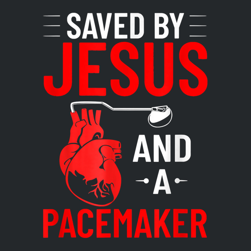 Saved By Jesus And A Pacemaker Heart Disease Awareness Funny T Shirt Crewneck Sweatshirt | Artistshot