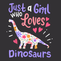 Dinosaur Dino Just A Girl Who Loves Dinosaurs Vintage Hoodie | Artistshot