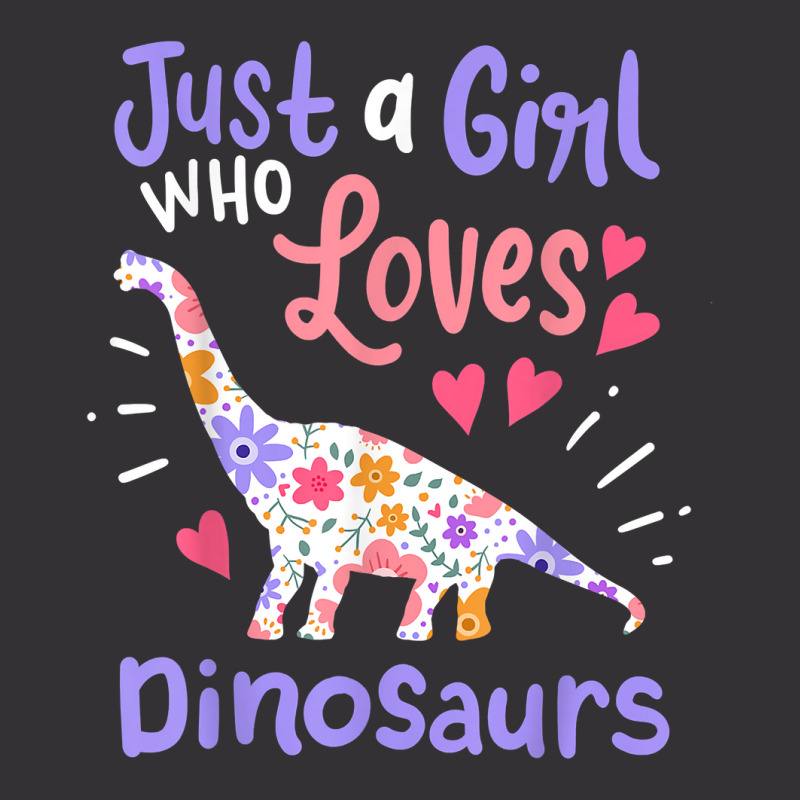 Dinosaur Dino Just A Girl Who Loves Dinosaurs Vintage Hoodie | Artistshot