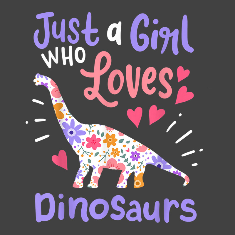 Dinosaur Dino Just A Girl Who Loves Dinosaurs Vintage T-shirt | Artistshot