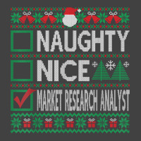 Naughty Nice Market Research Analyst Christmas List Sweater T Shirt Vintage T-shirt | Artistshot