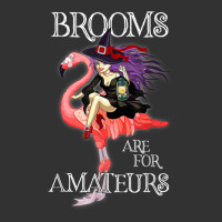 Brooms Are For Amateurs Funny Witch Riding Flamingo Baby Bodysuit | Artistshot