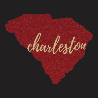 Charleston Maroon Glitter T-shirt | Artistshot