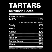 Tartars Nutrition Facts College University T Shirt Skinny Tumbler | Artistshot