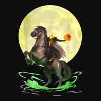 Full Moon Wicked Headless Horseman Halloween T Shirt Crop Top | Artistshot