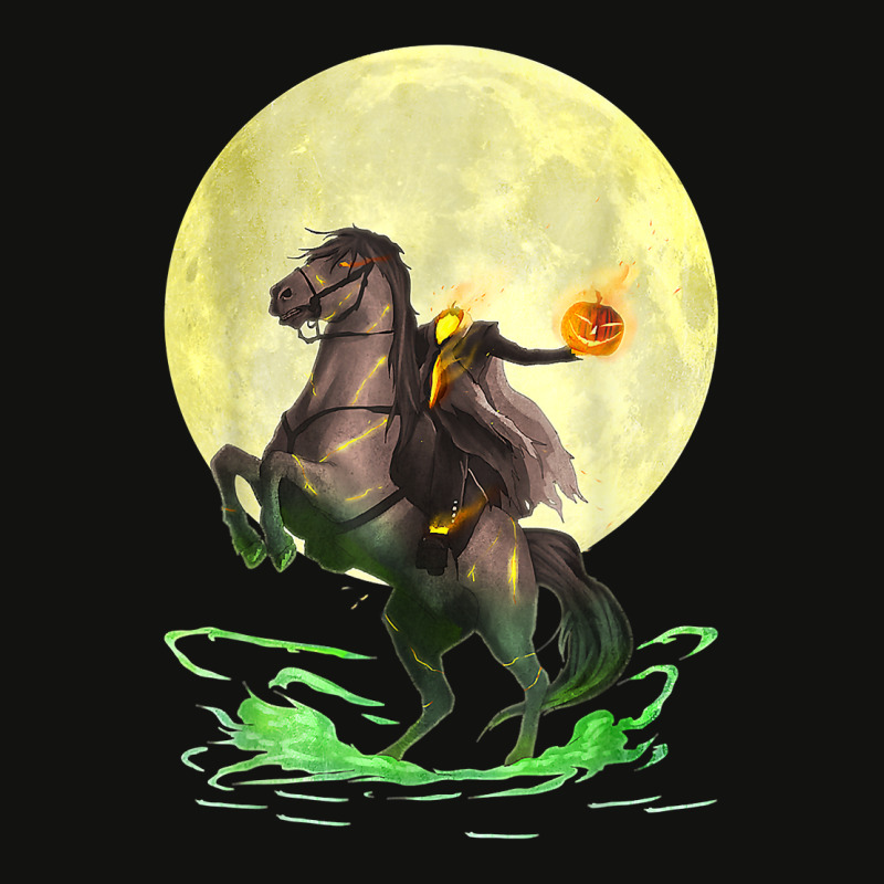 Full Moon Wicked Headless Horseman Halloween T Shirt Scorecard Crop Tee by cm-arts | Artistshot