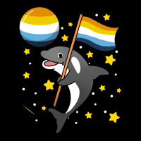 Orca In Space Aroace Pride V-neck Tee | Artistshot