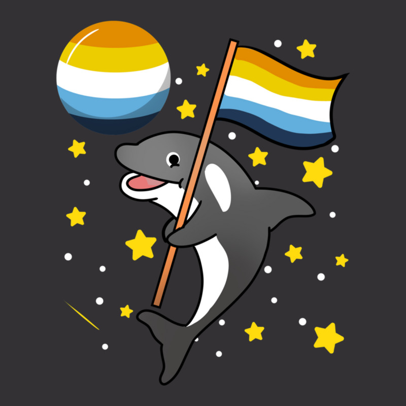 Orca In Space Aroace Pride Vintage Hoodie And Short Set | Artistshot