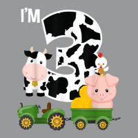 Farm Animals Tractor 3rd Birthday 3 Year Old Birthday Party Unisex Hoodie | Artistshot