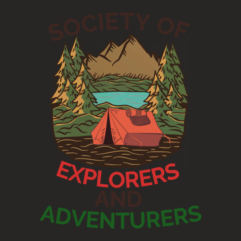 Society Of Explorers And Adventurers                (3) Ladies Fitted T-Shirt by cm-arts | Artistshot