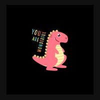 Cute Dinosaur Jr Chiffon Top Metal Print Square | Artistshot