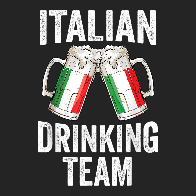 Italian Drinking Team Salute Italy Flag Funny Oktoberfest T 3/4 Sleeve Shirt by cm-arts | Artistshot