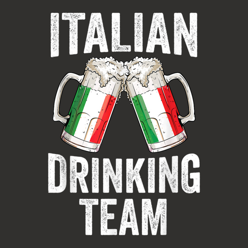 Italian Drinking Team Salute Italy Flag Funny Oktoberfest T Champion Hoodie by cm-arts | Artistshot