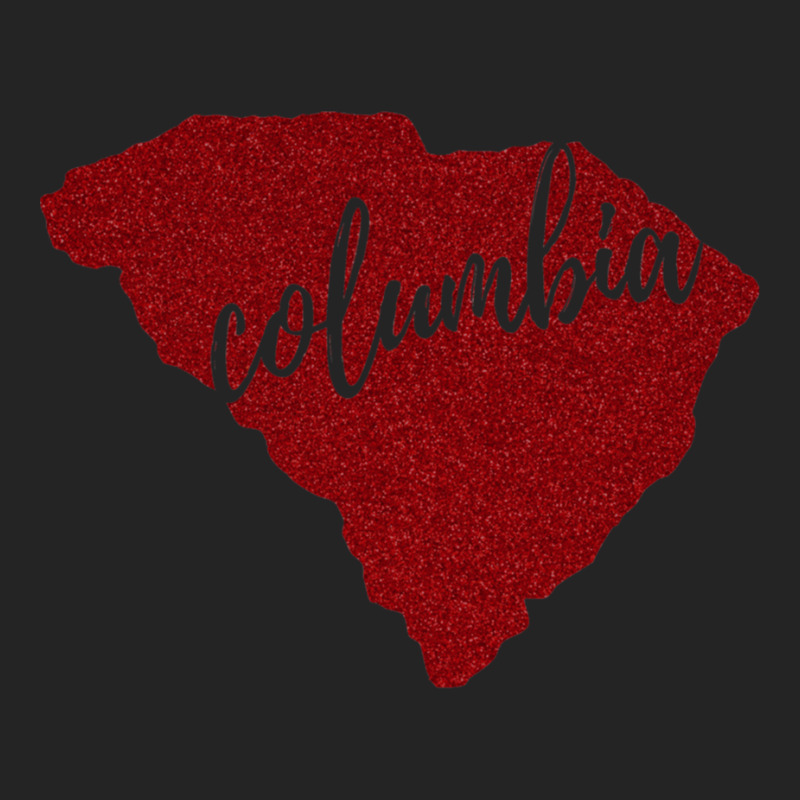 Columbia, Sc Garnet Glitter 3/4 Sleeve Shirt by cm-arts | Artistshot