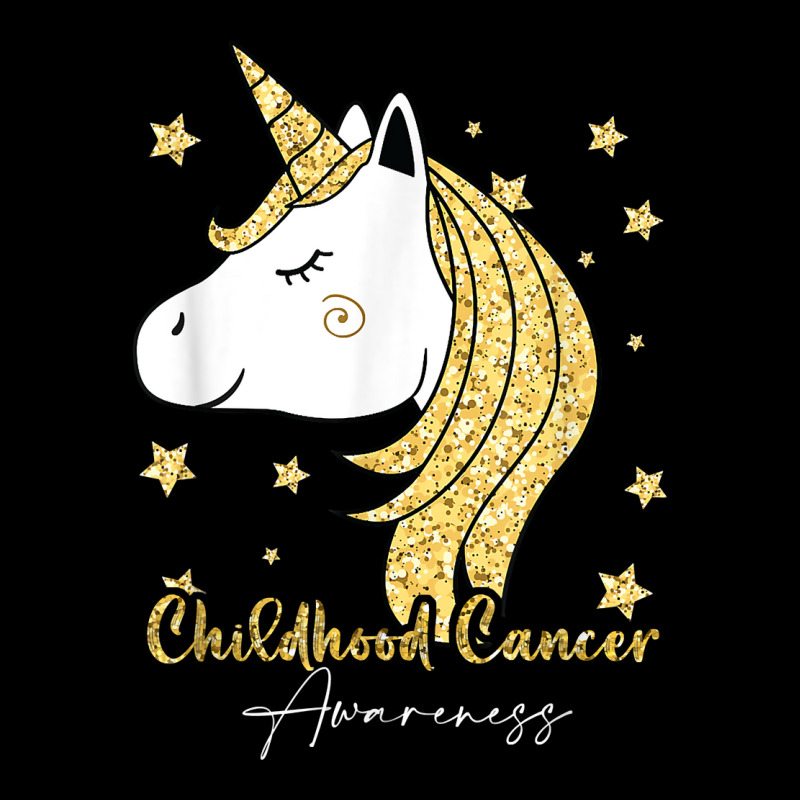 Childhood Cancer Awareness Unicorn Ribbon Twinkle Gold T Shirt Pocket T-shirt | Artistshot