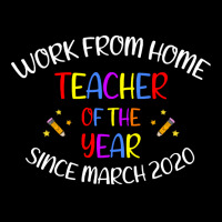 Teachers Gifts T  Shirt Work From Home Teacher Of The Year   Teacher G Cropped Sweater | Artistshot