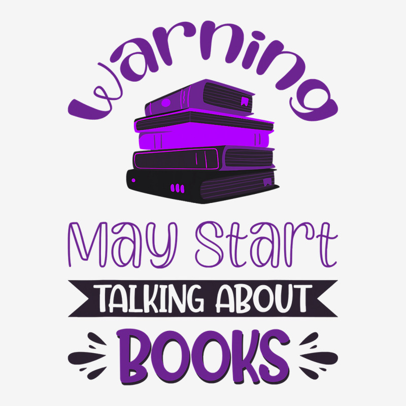 Warning, May Start Talking About Books Book Lover Baby Bibs by AuturoMedero | Artistshot