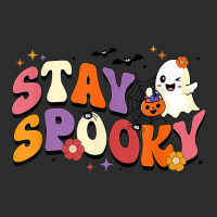 Stay Spooky Cute Ghost Pumpkin Groovy Halloween Women Men Exclusive T-shirt | Artistshot