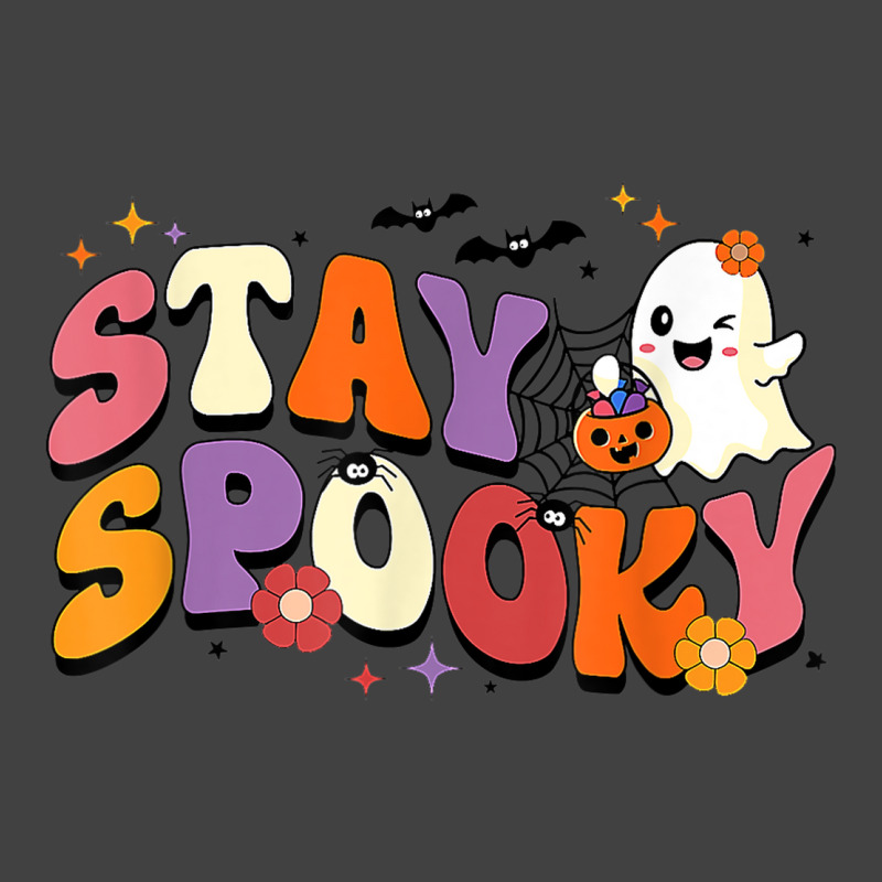 Stay Spooky Cute Ghost Pumpkin Groovy Halloween Women Men Vintage T-Shirt by Fashlaza | Artistshot