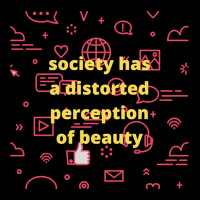 Society Has A Distorted Perception Of Beauty Cropped Hoodie | Artistshot