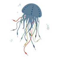 Modular Jellyfish Synthesizer For Musician Sticker | Artistshot