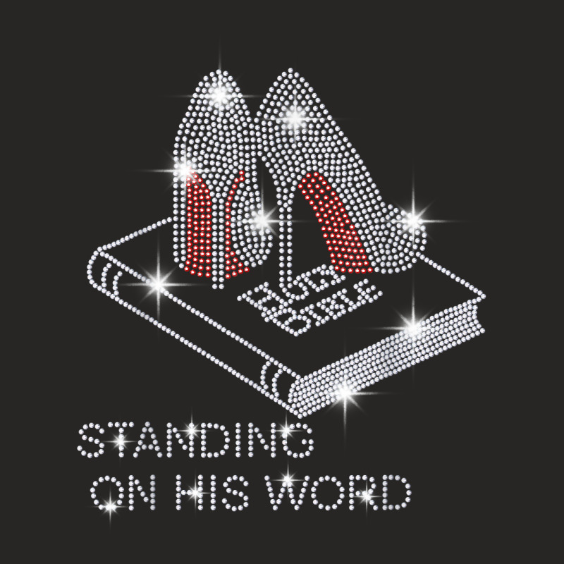 Holy Bible Stand On His Word Rhinestone Funny Christian T Shirt Ladies Fitted T-Shirt by tebaekivoti | Artistshot