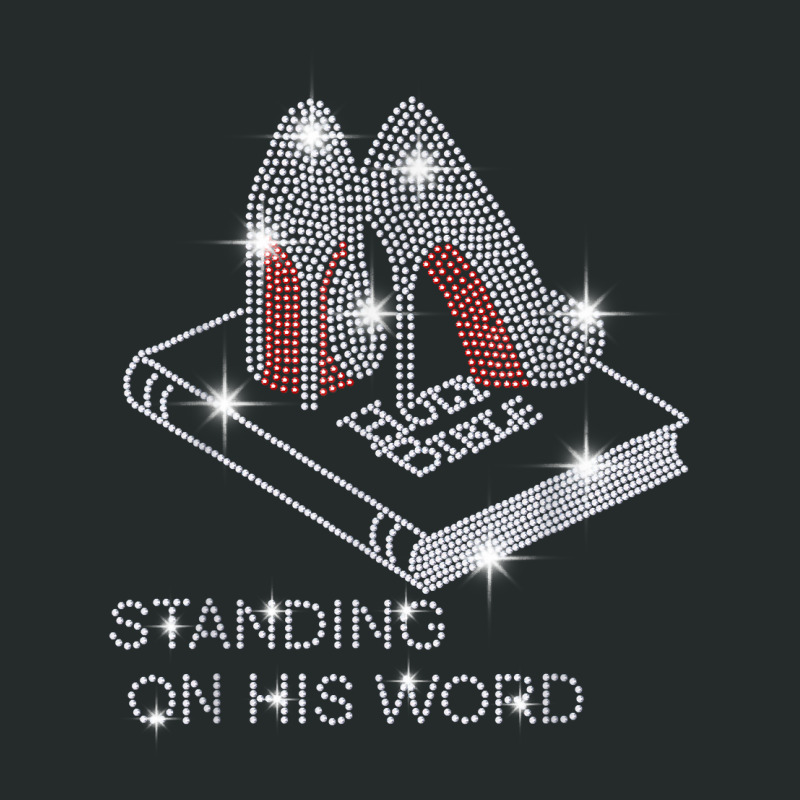 Holy Bible Stand On His Word Rhinestone Funny Christian T Shirt Women's Triblend Scoop T-shirt by tebaekivoti | Artistshot