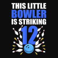 This Little Bowler Is Striking 12 Bowling Birthday T Shirt Crop Top | Artistshot