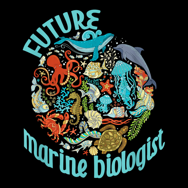 Future Marine Biologist Ocean Life Drawing Whale Octopus Fleece Short | Artistshot